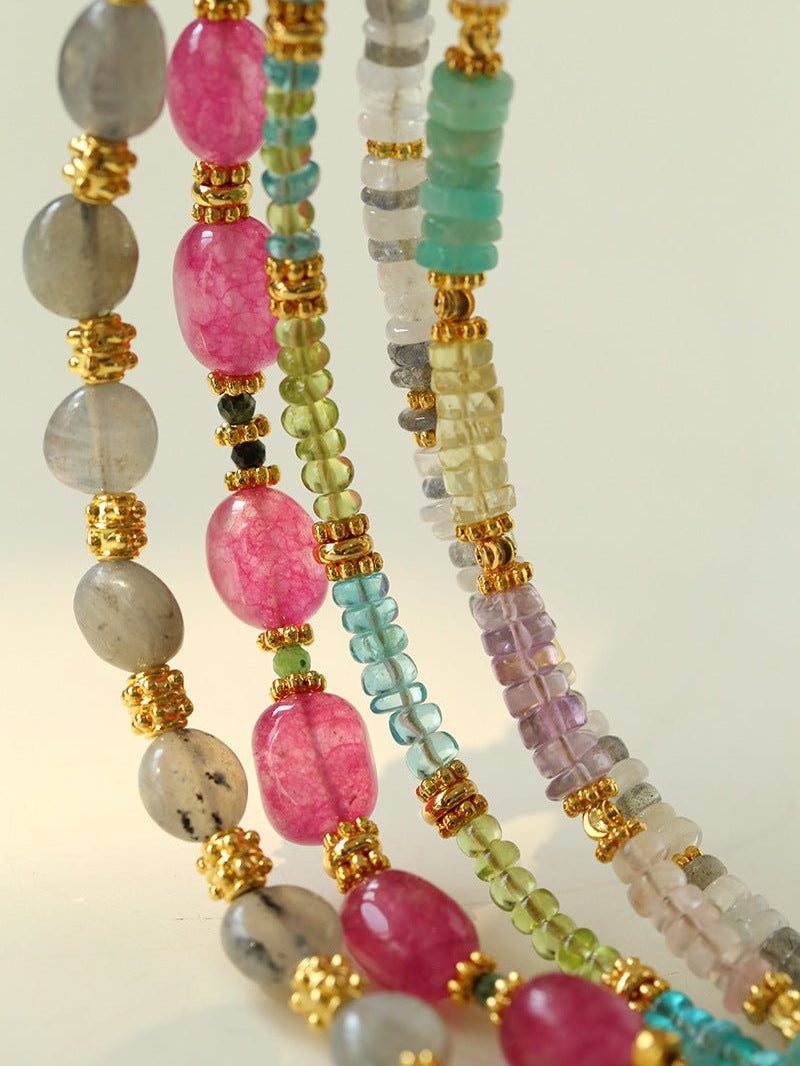 Joy Beads Rainbow Crystal Bracelet-Gembea Jewelry