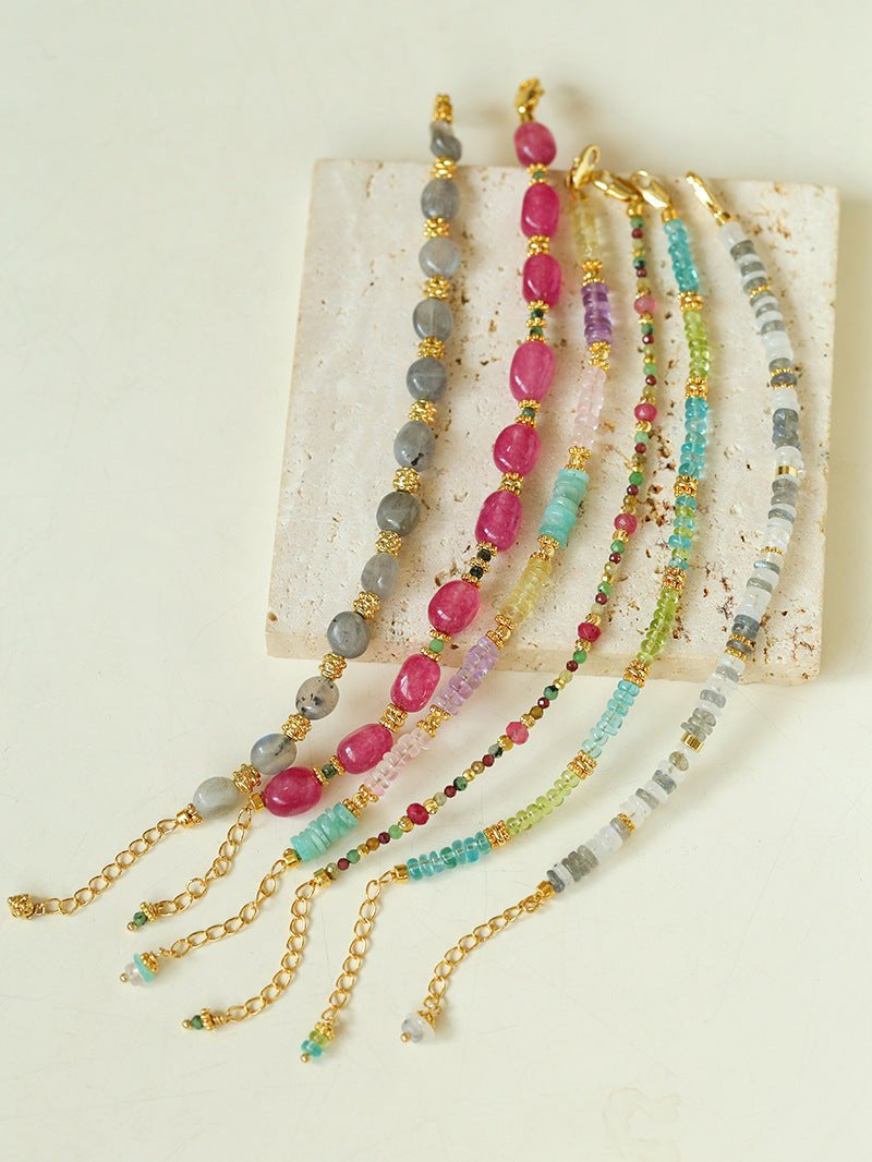 Joy Beads Rainbow Crystal Bracelet-Gembea Jewelry