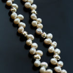 French Wheat Elegance Pearl Necklace gembea jewelry