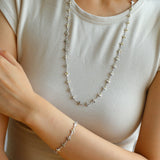 Simple Cross Gold Silver Chain Bracelet gembea jewelry