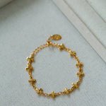 Simple Cross Gold Silver Chain Bracelet gembea jewelry
