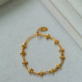 Simple Cross Gold Silver Chain Bracelet gembea jewelry