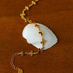 Simple Cross Gold Silver Chain Bracelet gembea jewelry