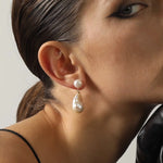Baroque Pearl Drop Earrings-Gembea Jewelry