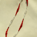 Sunlit Glow Gradient Red Agate Necklace-Gembea Jewelry