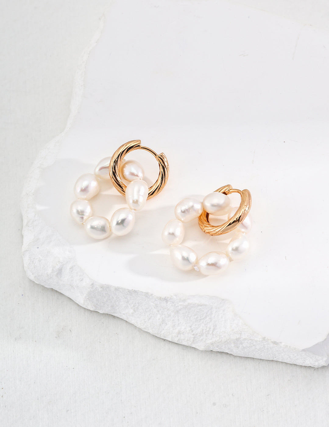 Freshwater Pearl Hoop Earrings