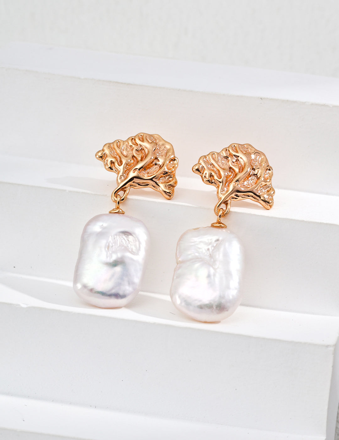 Vintage Baroque Pearl Drop Earrings