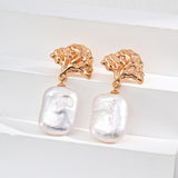 Vintage Baroque Pearl Drop Earrings