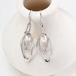 Irregular Natural Freshwater Pearl Earrings