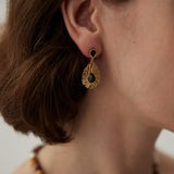  Black Zircon Earrings