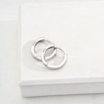 Simple 925 Sterling Silver Small Hoop Earrings