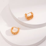 Vintage Chic 18K Gold Plated Earrings