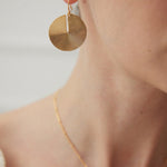 Vintage Gold Fan Earrings