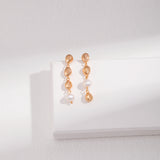 Irregular Long Pendant Retro Pearl Earrings