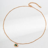 Zircon Gemstone Chain Necklaces Gembea