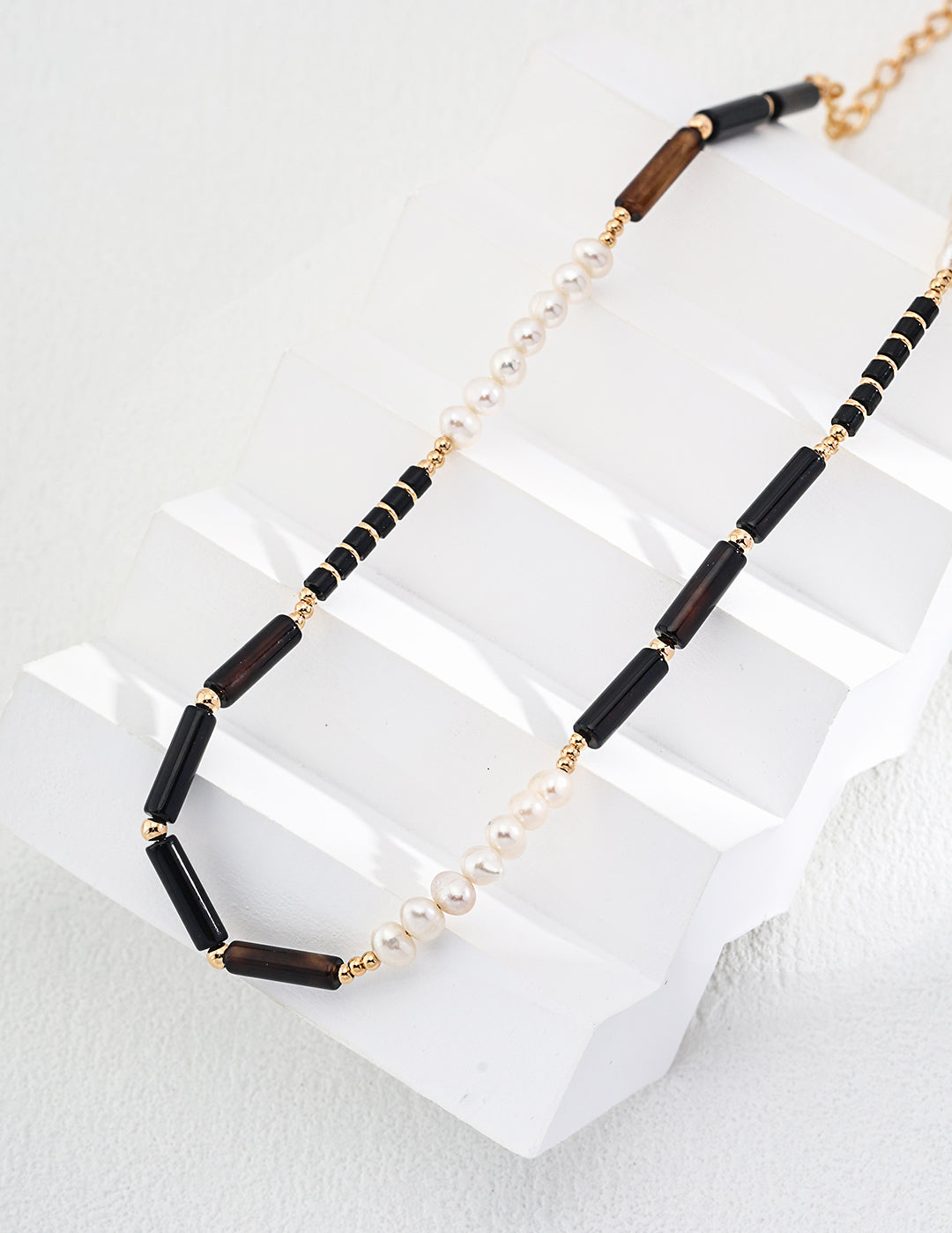 Black Agate Gemstone Necklace