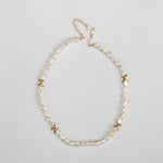 Vine-wrapped Design Baroque Pearl Beaded Necklace