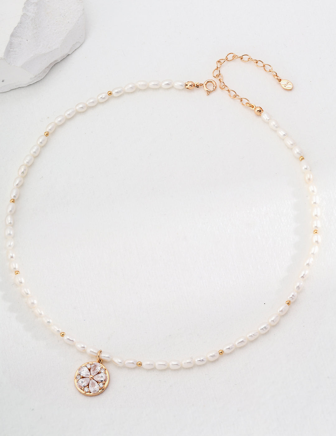 Vacation Style Zircon Pendant Pearls Necklaces