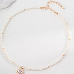 Vacation Style Zircon Pendant Pearls Necklaces