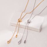 Adjustable Long Pull Pearl Necklaces