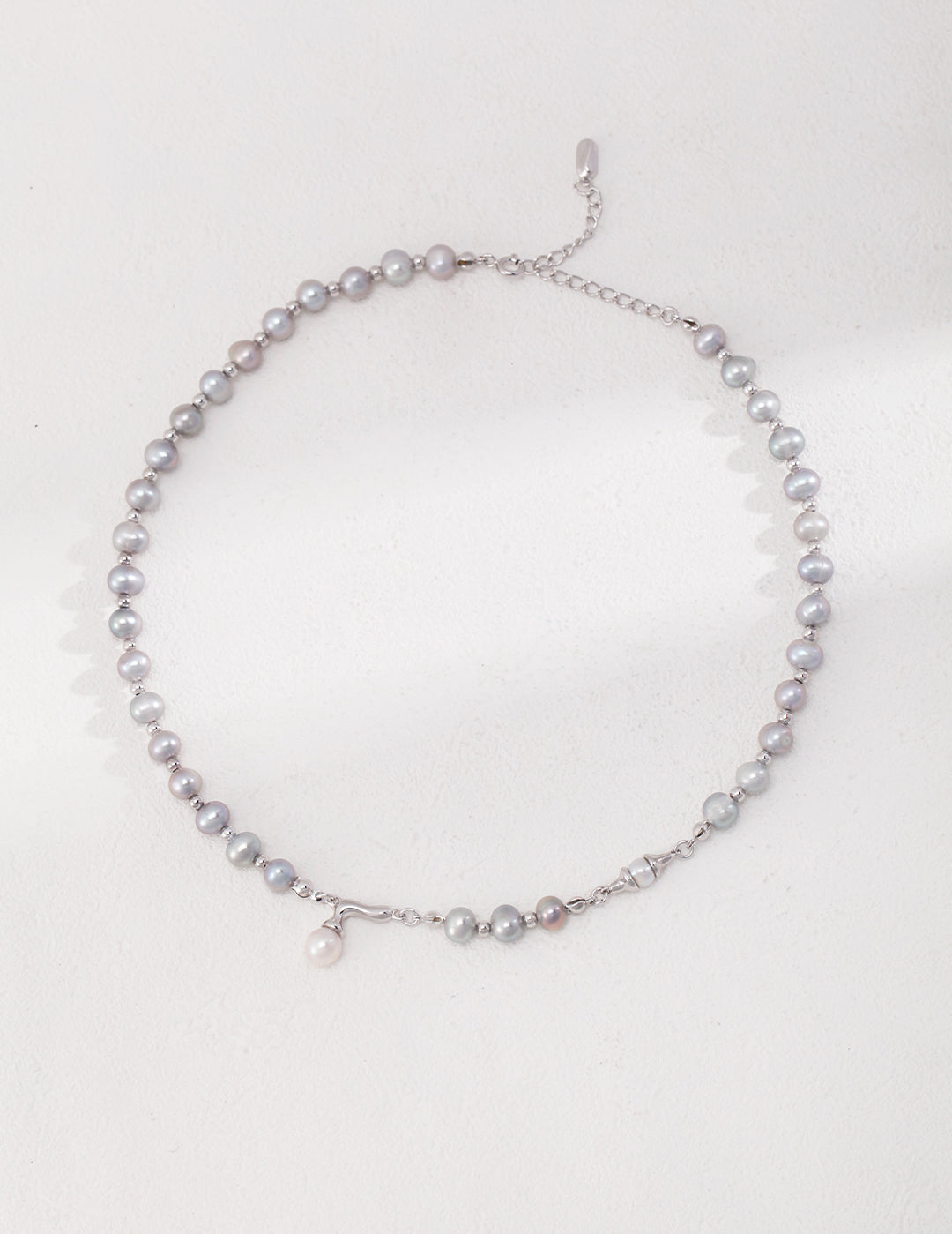 Luxury Natural Grey Freshwater Pearl Necklaces