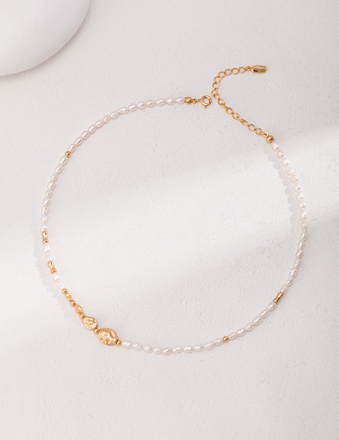 Natural Texture Chain Freshwater Pearl Necklaces