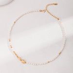 Natural Texture Chain Freshwater Pearl Necklaces