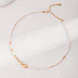 Natural Texture Chain Freshwater Pearl Necklaces