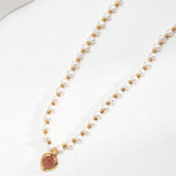  Gold Bean Pearl Necklace