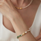 Qinghai Jade Pearl Bracelets