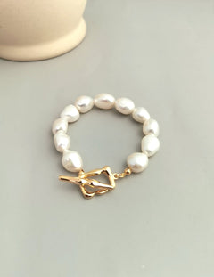 Minimalist Baroque Pearl Bracelets