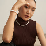 Minimalist Baroque Pearl Bracelets