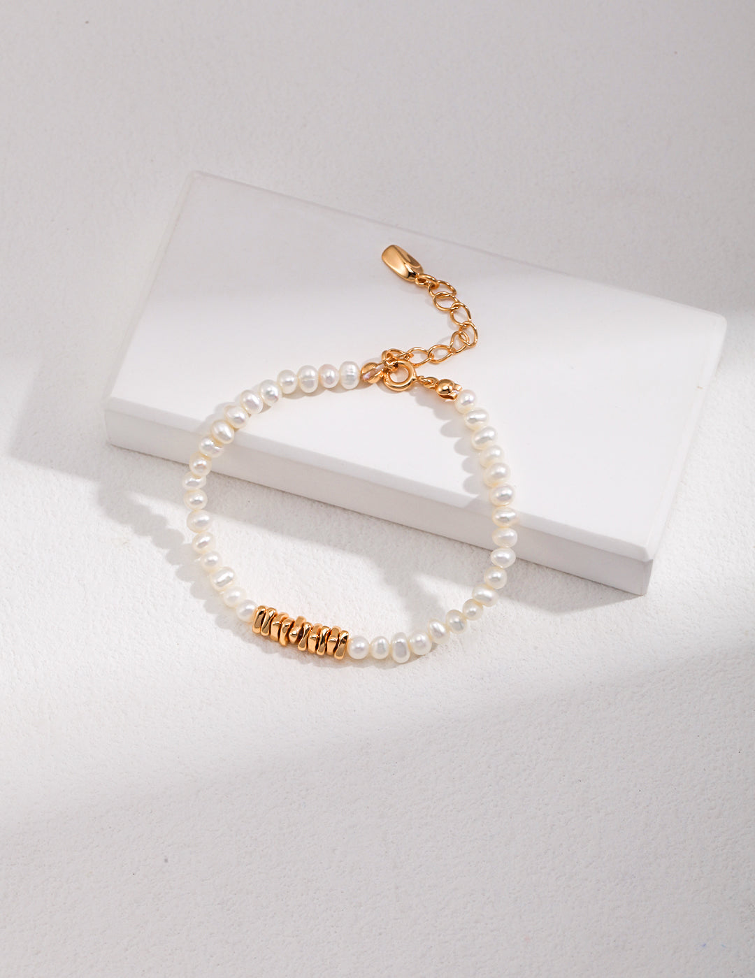 Small Gold Beans Freshwater Pearls Bracelets