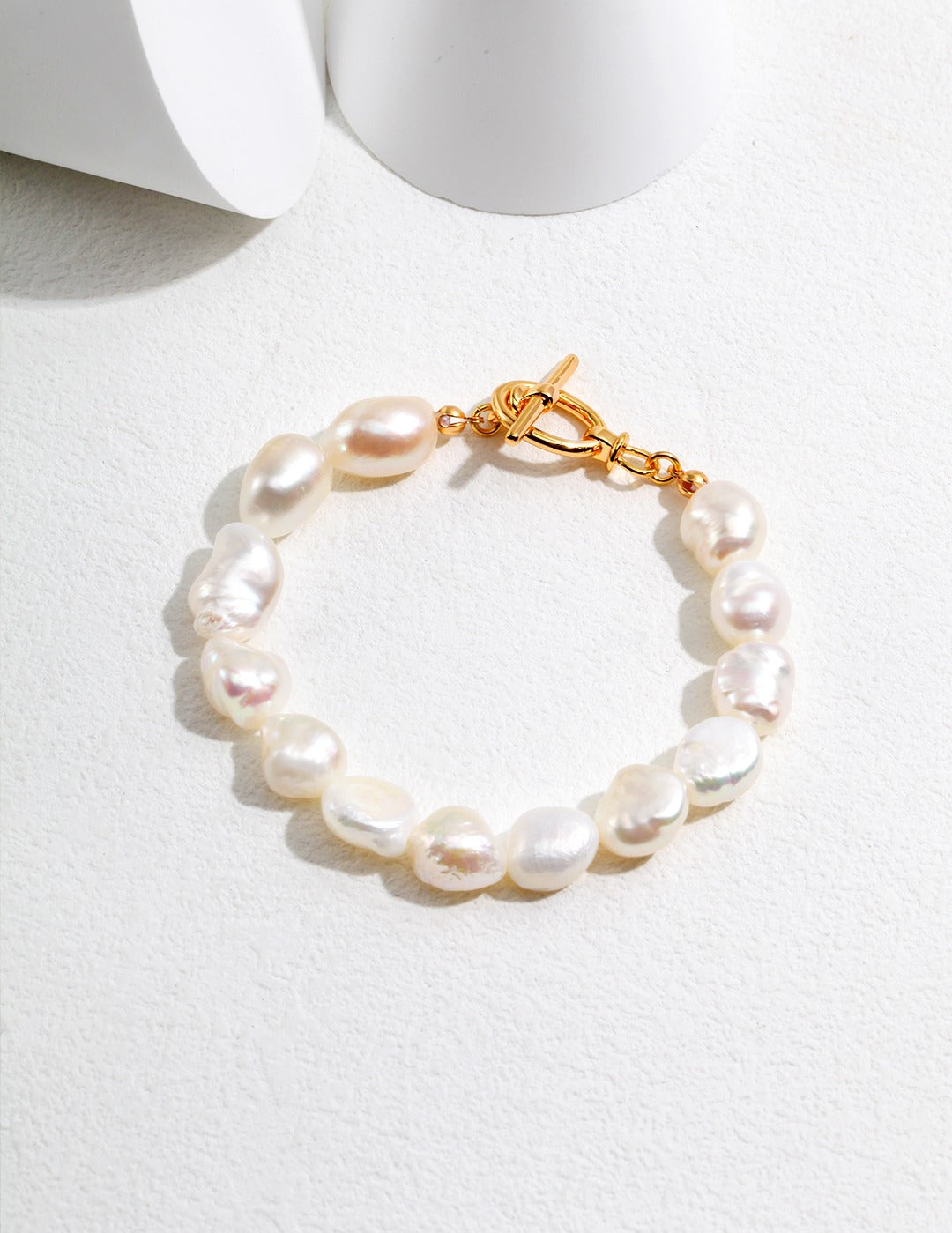 OT Buckle Baroque Pearl Bracelet