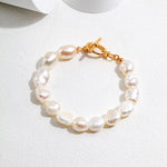 OT Buckle Baroque Pearl Bracelet