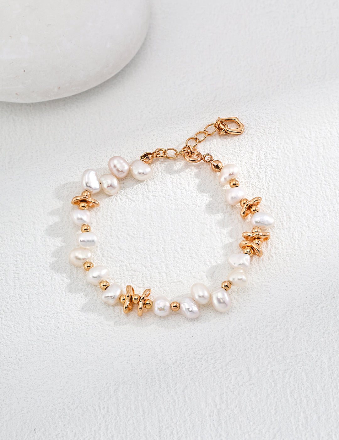 Natural Freshwater Pearl Beaded Bracelet Gembea