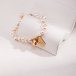 Friendship Lucky Letter Pearl Beaded Bracelet