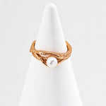 Minimalist Style Natural Freshwater Pearl Ring