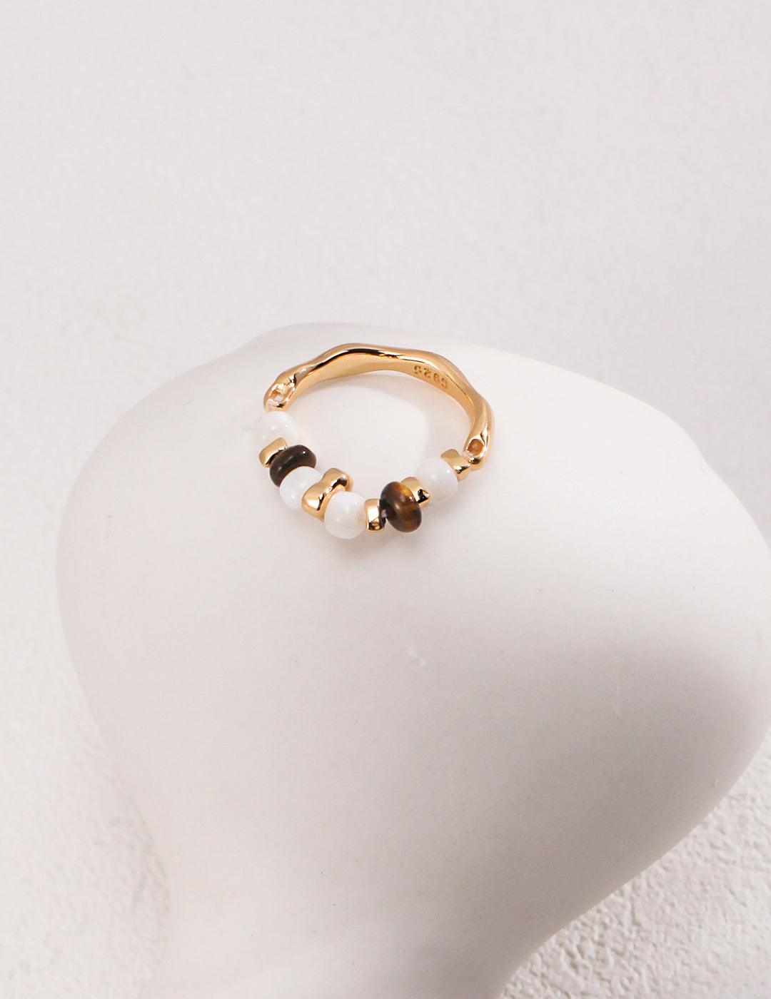 Tiger's Eye 925 Sterling Silver Rings - Gembea Jewelry