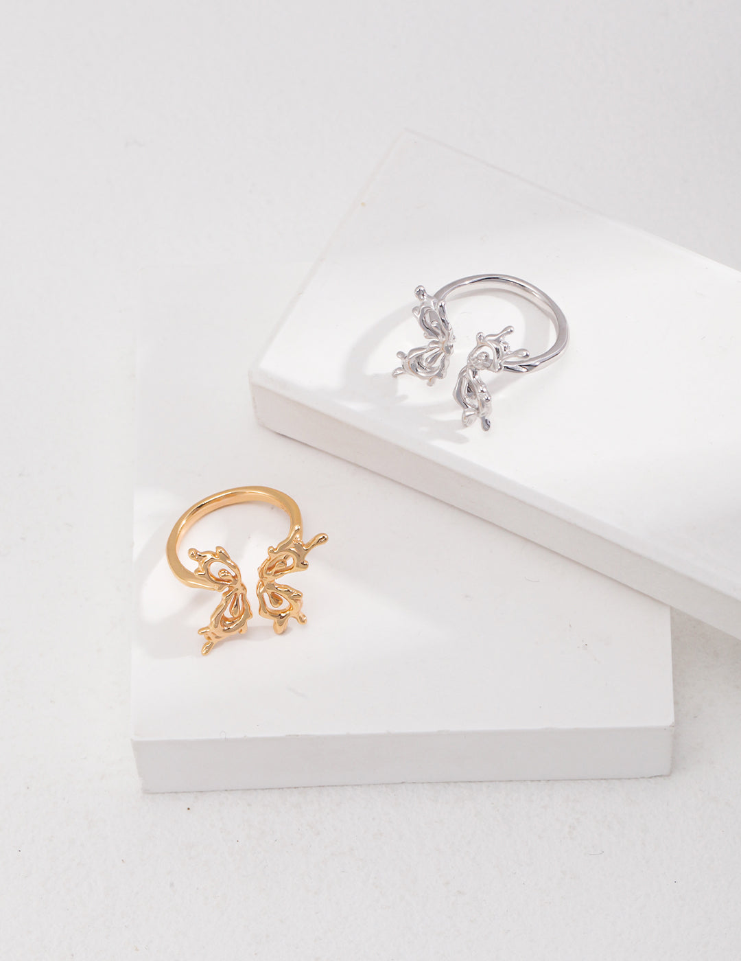 Butterfly Style 18K Gold Plated Rings