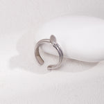 Simple Open Small Oval Ring Gembea