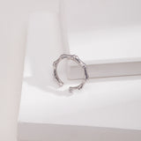 Bamboo Knot Sterling Silver Ring