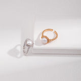 Minimalist Round Freshwater Pearl Rings