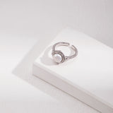 Minimalist Round Freshwater Pearl Rings