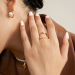 18K Gold Open Rings