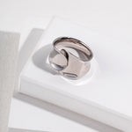 Concave 925 Sterling Silver Rings