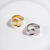 Concave 925 Sterling Silver Rings