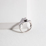 Section Design Sterling Silver Ring