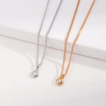 Superimposition Zircon Sterling Silver Necklaces