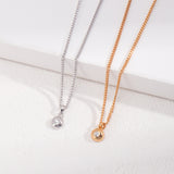 Superimposition Zircon Sterling Silver Necklaces